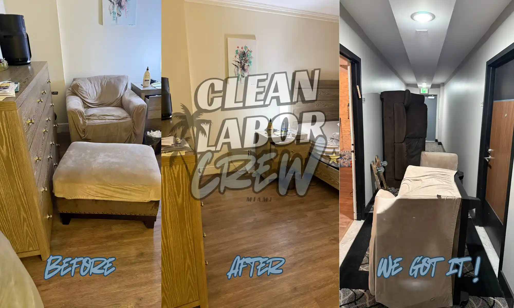 Our junk haulers at work in Doral, FL